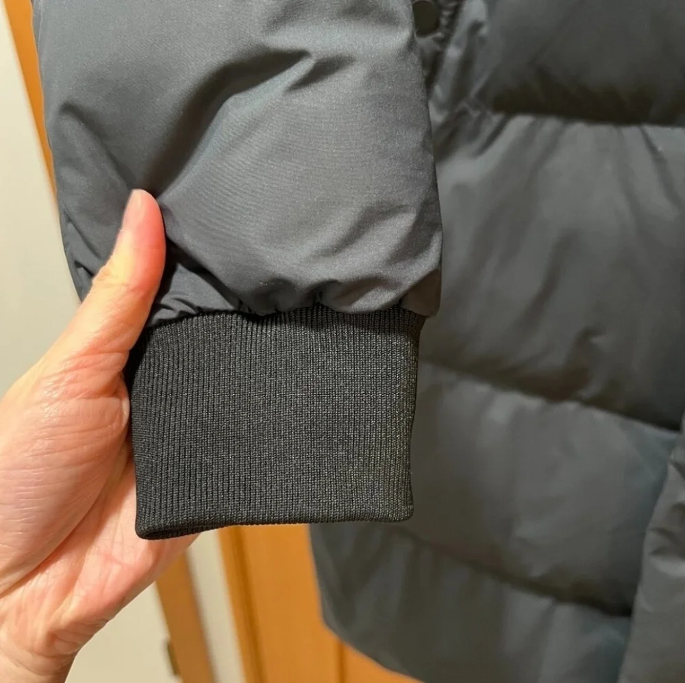 Everlane Womens Navy Blue Puffer Down Hooded Long Coat Size XS - Picture 4 of 6